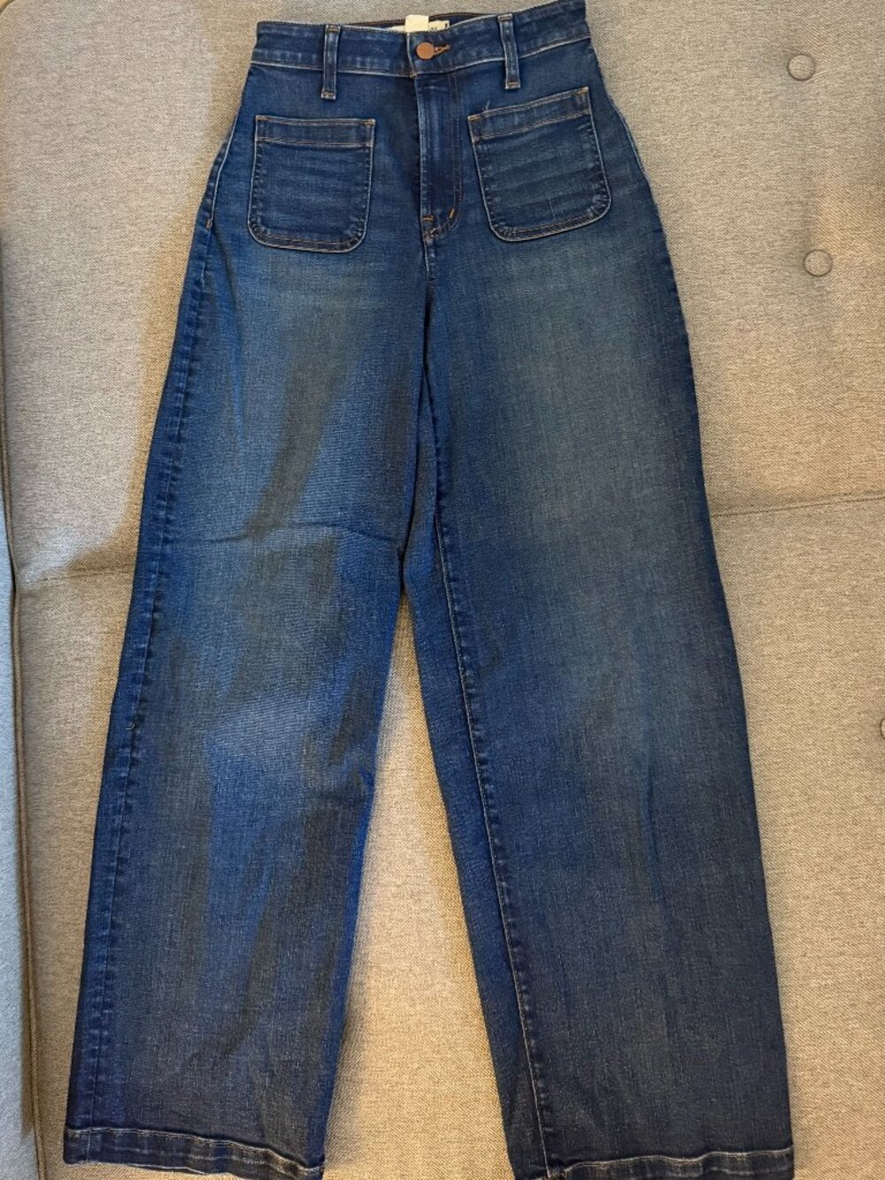Madewell Emmett Wide-Leg Full Length Jean: Patch Pocket Edition